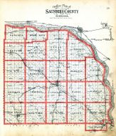County Outline Map, Saunders County 1907